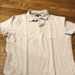 Banana republic blue striped polo